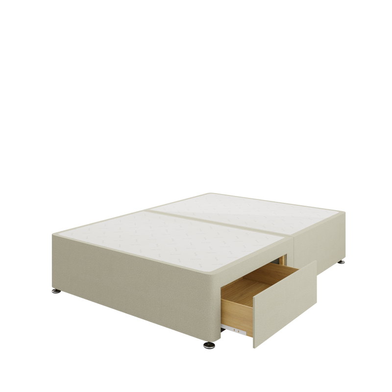Divan Base - 2 Drawer — Horizon Pearl (Foot End)