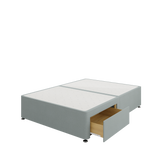 Divan Base - 2 Drawer — Horizon Silver (Foot End)