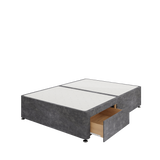 Divan Base - 2 Drawer — Marble Gunmetal (Foot End)