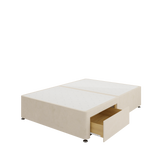 Divan Base - 2 Drawer — Plush Cream (Foot End)