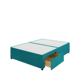 Divan Base - 2 Drawer — Plush Mallard (Foot End)