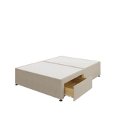 Divan Base - 2 Drawer — Wool Latte (Foot End)