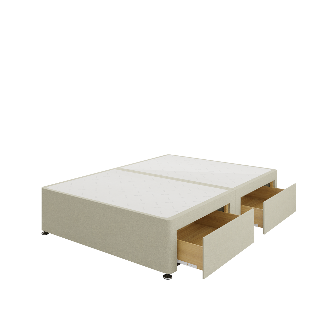 Divan Base - 4 Drawer — Horizon Pearl