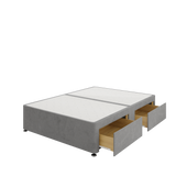 Divan Base - 4 Drawer — Plush Charcoal