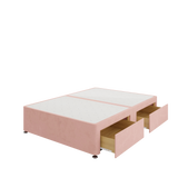 Divan Base - 4 Drawer — Plush Pink