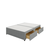 Divan Base - 4 Drawer — Wool Steel
