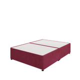 Divan Base - No Storage — Plush Burgundy